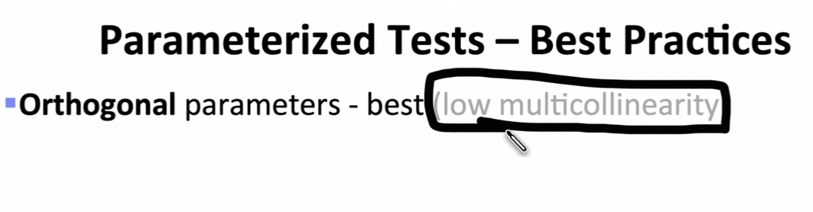 Parameterized tests